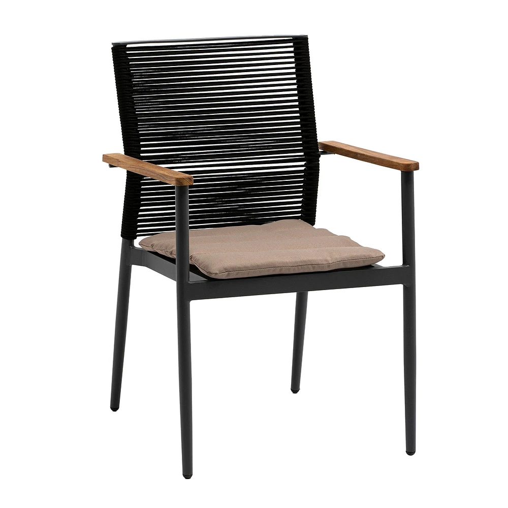 Rope-Wrapped Outdoor Dining Chair (Set of 2) | West Elm