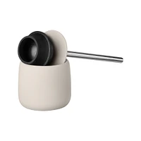 Sono Plunger with Holder, White