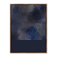 Storm by Shatha Al Dafai Canvas Floater Frame, 30x40, Rustic Walnut