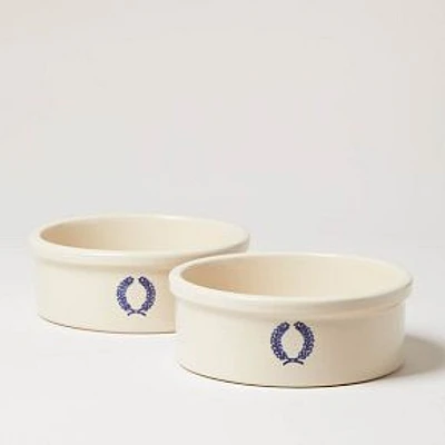 Farmhouse Pottery Dog Bowl, Laurel