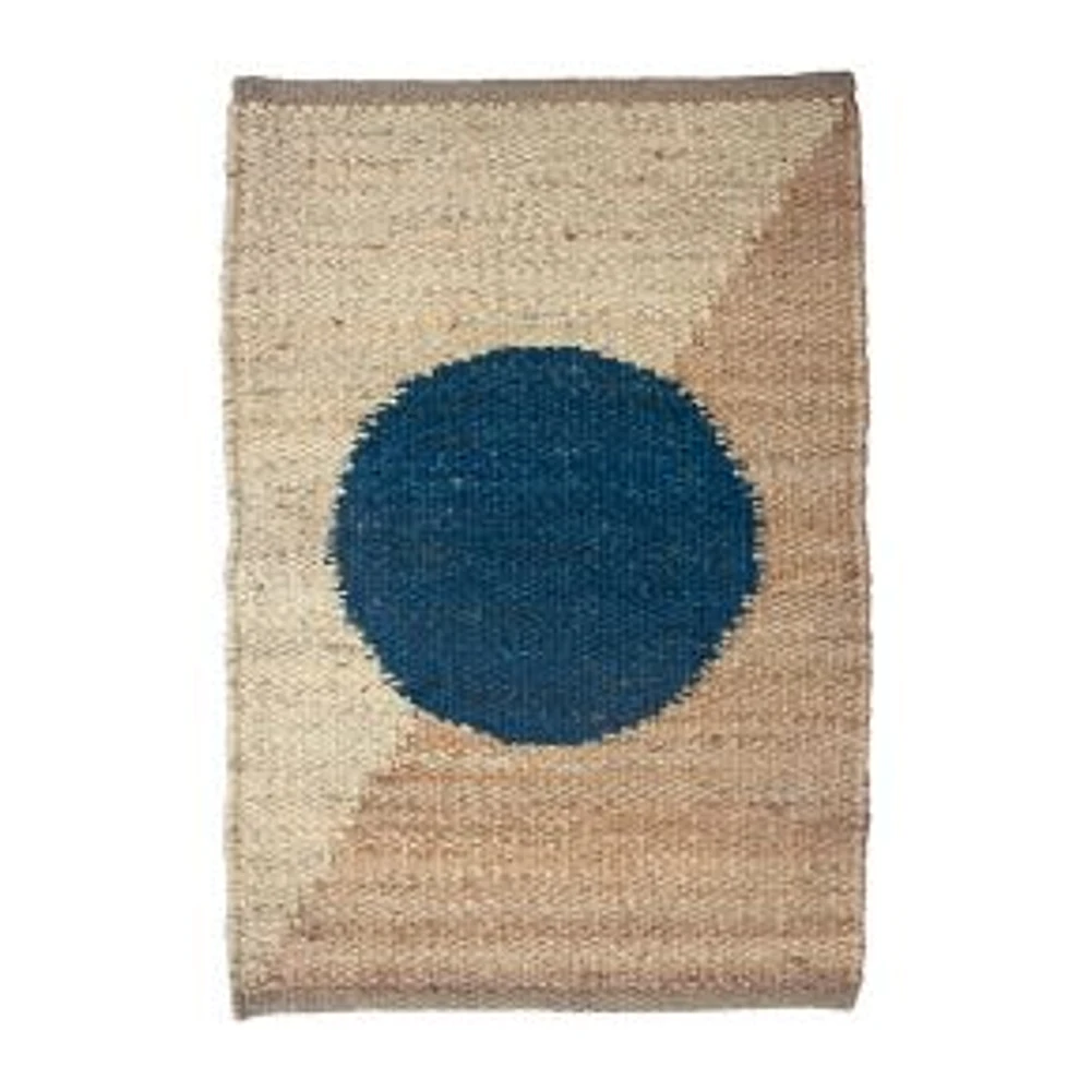 Margeaux Blue + White Circle Jute Rug