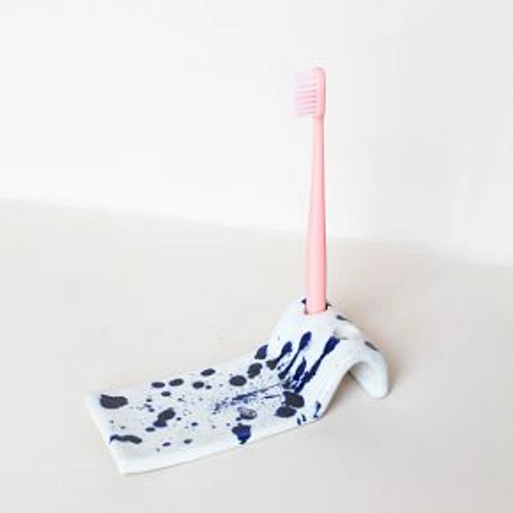 Splattered Toothbrush Soap Holder