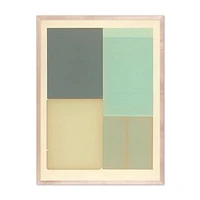 Broken Symmetry by Amy Berlin Framed Paper, 24x32, Natural Maple