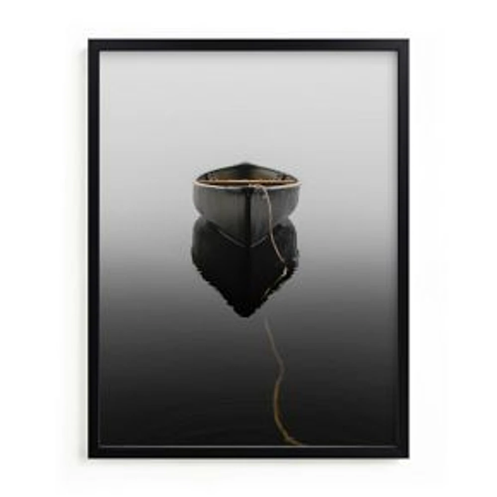 Into the Ether, Black Wood Frame, Full Bleed Framed Print, 18x24