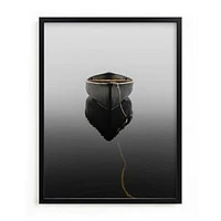 Into the Ether, Black Wood Frame, Full Bleed Framed Print, 18x24