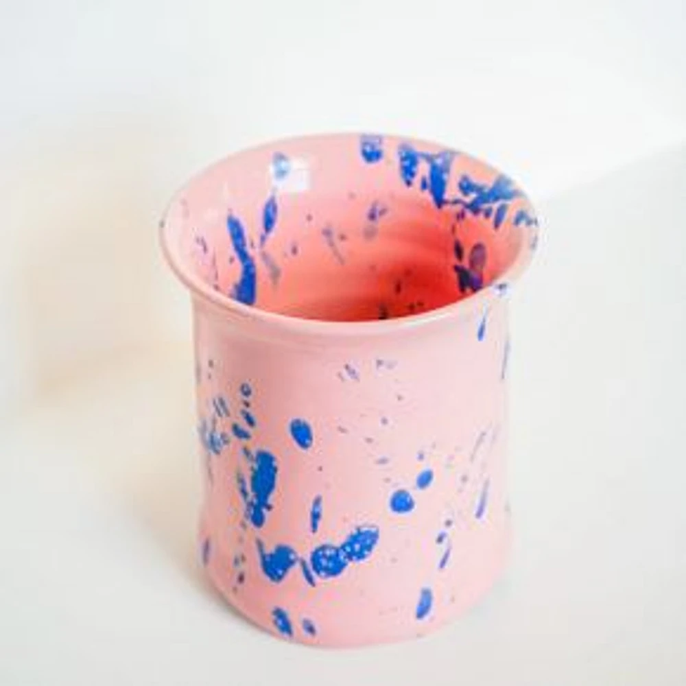 Speckled Blue Vase