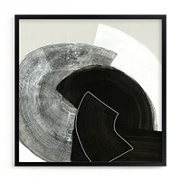 Fitting Together I by Kirsta Benedetti, Black Wood Frame, Full Bleed, 24x24