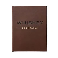 Whiskey Cocktails Book, Genuine Leather Book, Multi