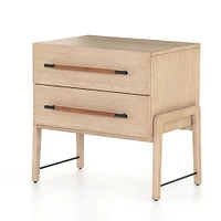 Magnolia 27.25" 2-Drawer Nightstand, Yucca Oak