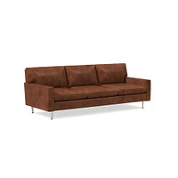 Nelson Leather 89 Sofa Down Saddle Nut Chrome