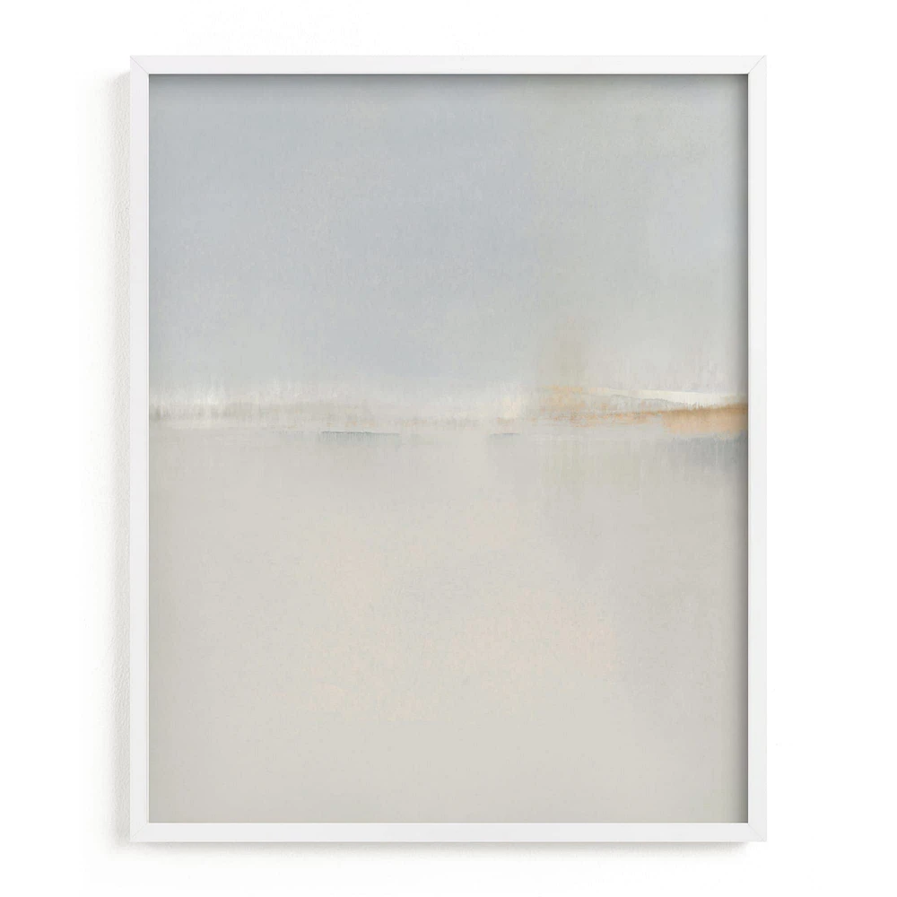 Winter Beach by Sadie Holden, White Wood Frame, Full Bleed, 16x20