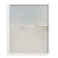 Winter Beach by Sadie Holden, White Wood Frame, Full Bleed, 16x20