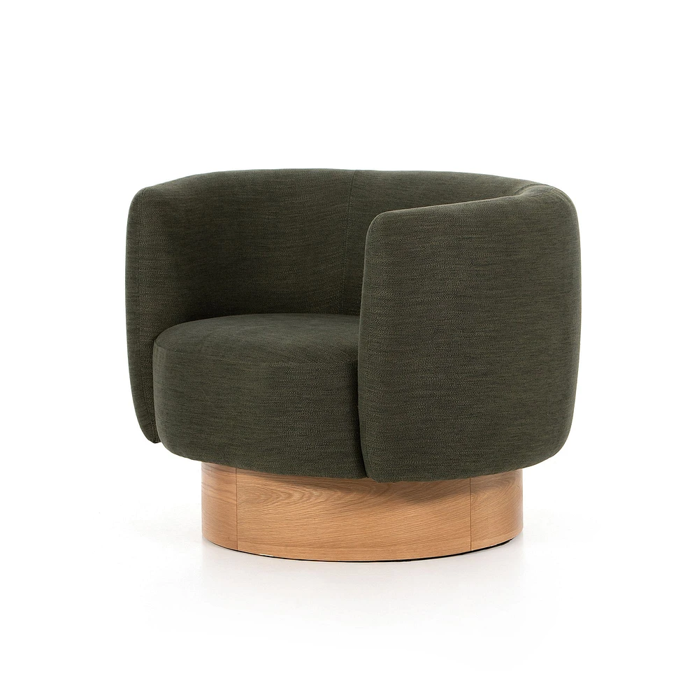 Platform Base Swivel Chair, Atlantis Moss