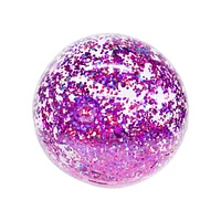 Poolcandy Glitter Jumbo Beach Ball - 13.75", Silver