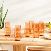 Fortessa Sole Acrylic Glassware, Iced Tea Wine Glass, Set of 6