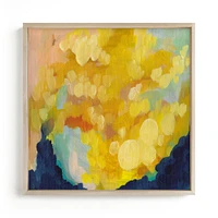 Goldenrod by Holly Whitcomb, White Wood Frame, Full Bleed, 11x11