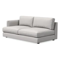 Open Box: Haven Left Arm Bumper Chaise, Trillium, Performance+ Basket Slub, Pearl Gray, Concealed Support