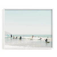 Surf School by Kamala Nahas, White Wood Frame, Full Bleed, 20"x16"