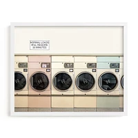 at the laundromat by Maja Cunningham, White Wood Frame, Full Bleed, 14x11