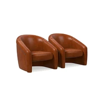 Berra Chair, Saddle Leather, Nut, Bld