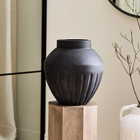 Renzo Tabletop Vases, Gray, 14"H