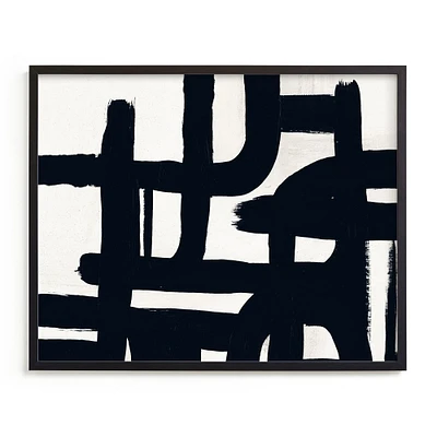 Black and White Series III by Carmen Guedez, Wood Frame, Full Bleed, 24x30