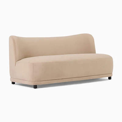 Mella 66 Sofa Poly Performance Velvet Clay Concealed Supports