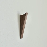 Modern Home Wooden Reduced Triangle Wall Hook, Natural, Set Of 4