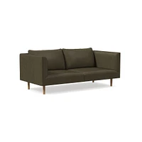 Antonio 60" Multi-Seat Sofa, Poly, Saddle Leather, Nut, Natural Oak