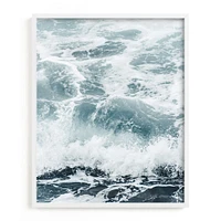 Storm Swell 2 by Kamala Nahas, White Wood Frame, Full Bleed, 16x20