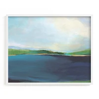 Lake View by Alison Jerry, White Wood Frame, Full Bleed, 20"x16"