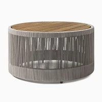 Porto Outdoor 32 Round Coffee Table, Driftwood