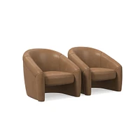 Berra Chair, Saddle Leather, Nut, Bld