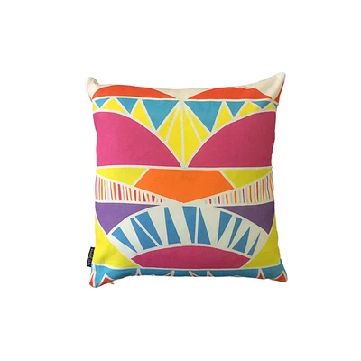 Rochelle Porter Design Cape Town Fun Pillow Cover, Cotton, Multi, 18"x18"