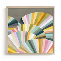 Fan Out by Melanie Mikecz, White Wood Frame, Full Bleed, 11x11