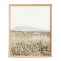 highland prairie I by Kamala Nahas, Natural Wood Frame, Full Bleed, 24x30