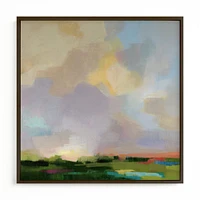 After The Storm by Sue Prue, White Wood Frame, Full Bleed, 16x16