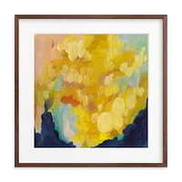 Goldenrod by Holly Whitcomb, White Wood Frame, Full Bleed, 11x11