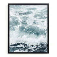 Storm Swell 2 by Kamala Nahas, White Wood Frame, Full Bleed, 16x20