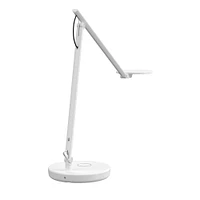 Humanscale Nova Light Extended Arms Base; Wireless Charging Desktop Base Jet Black