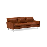 Nelson Leather 89 Sofa Down Saddle Nut Chrome