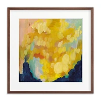 Goldenrod by Holly Whitcomb, White Wood Frame, Full Bleed, 11x11