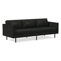 Axel 89" Reversible Sectional, Saddle Leather, Nut, Metal