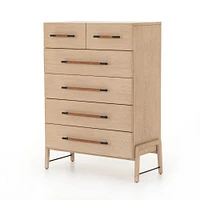 Magnolia 36.5" Tall 6-Drawer Dresser, Yucca Oak