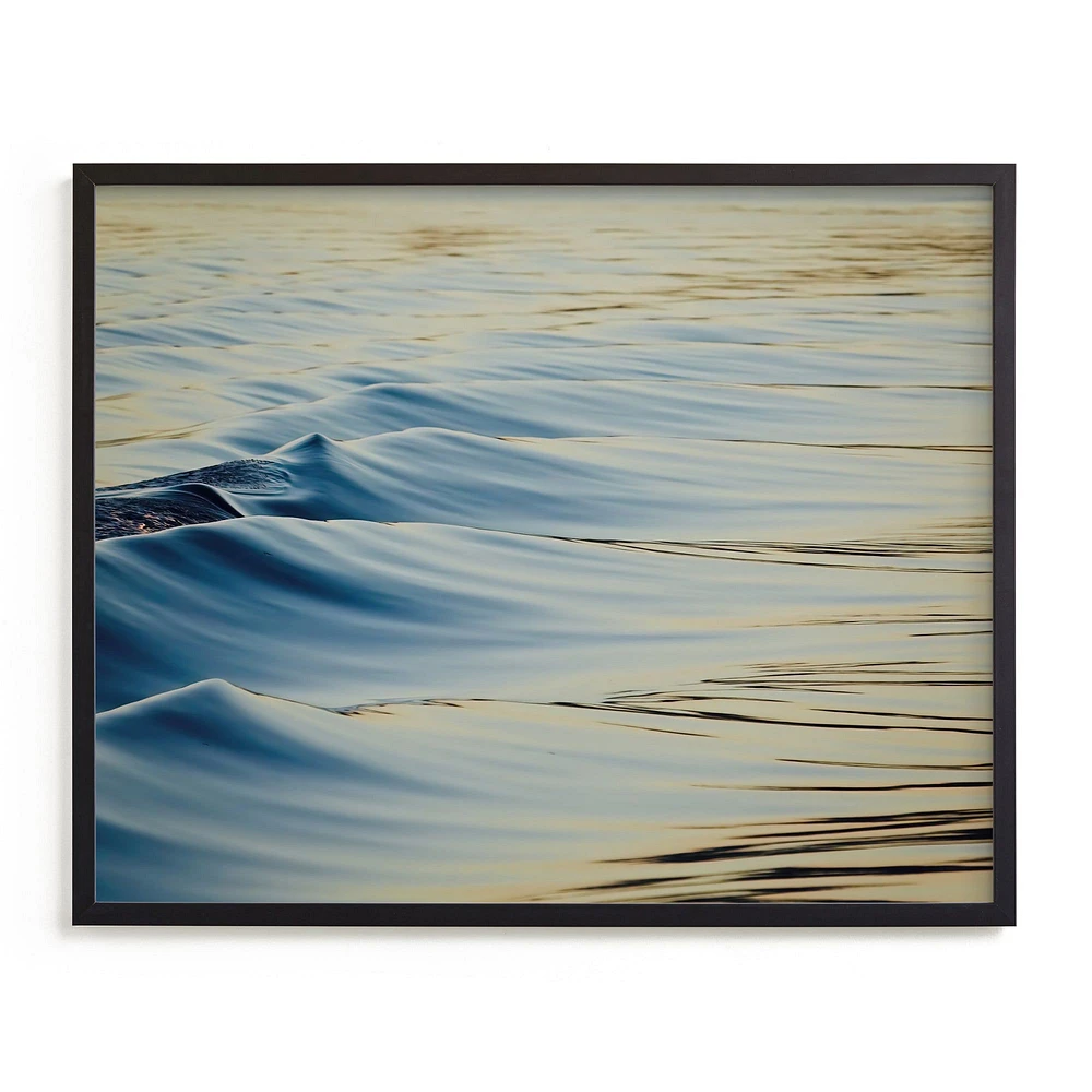 Sunset Zen by Jan Kessel, Black Wood Frame, Full Bleed, 30"x24"