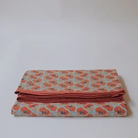 Aliya Hand Block-Printed Tablecloth, 60x60