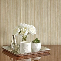 Tempaper Peel & Stick Grasscloth Wall Paper, Bronze