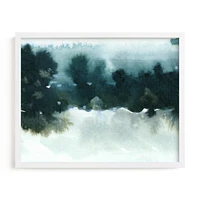 Night Falling 2 by Lindsay Megahed, White Wood Frame, Full Bleed, 14"x11"