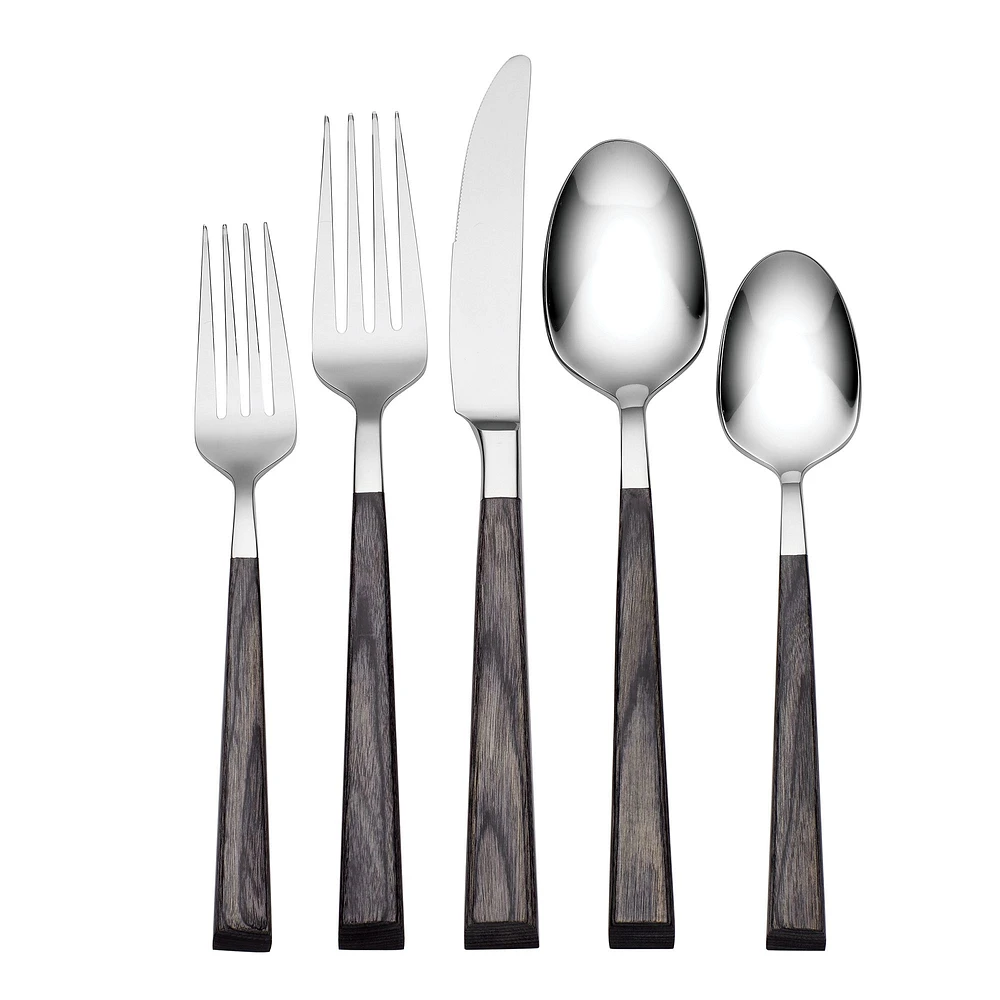 Coronado Flatware, 5 Piece, Charcoal