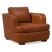 Leroy Chair, Saddle Leather, Nut, Almond